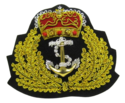 MALAYSIA NAVY OFFICER HAT CAP BADGE NEW HAND EMBRO