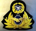 GREEK AIR FORCE OFFICE CAP HAT BADGE NEW  HAND EMB