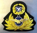 GREEK AIR FORCE OFFICE CAP HAT BADGE NEW  HAND EMB