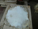 TWO NATURAL GOAT OR CALF SKIN HEADS FOR MAKING NEW