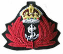 UK ROYAL NAVY NURSE OFFICER'S CAP HAT BADGE KING C