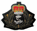 UK ROYAL NAVY CHAPLAIN OFFICER'S BERET CAP BADGE Q