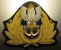 POLAND NAVY OFFICER HAT CAP BADGE NEW HAND EMBROID