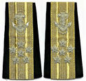 NEW US NAVY SOFT SHOULDER BOARDS ADMIRAL SIX STARS