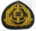 LATVIA NAVY OFFICER HAT CAP BADGE NEW HAND EMBROID