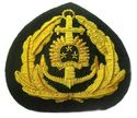 LATVIA NAVY OFFICER HAT CAP BADGE NEW HAND EMBROID