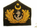 TURKEY NAVY OFFICER HAT CAP BADGE NEW HAND EMBROID