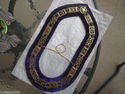 REGALIA MASONIC GRAND LODGE METAL COLLAR DARK PURP