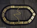 REGALIA MASONIC GRAND LODGE METAL CHAIN COLLAR BLA