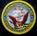 UNITED STATES DEPARTMENT OF NAVY BULLION BADGE HAN