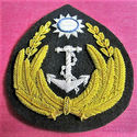 TAIWAN NAVY OFFICER HAT CAP BADGE NEW CP HAND MADE