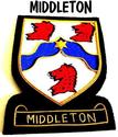 MIDDLETON SCOTTISH CLAN NAME BADGE NEW HAND EMBROI