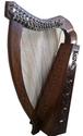 CP BRAND NEW 19 STRINGS HARP WITH LEVERS ROSEWOOD 