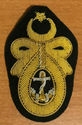 NEW TURKISH NAVY PETTY OFFICER HAT CAP BADGE HAND 