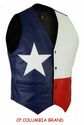 NEW TEXAS FLAG COLOR LEATHER VESTS 2020 STOCK ALL 