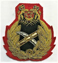 NEW SINGAPORE GENERAL HAT CAP BADGE HAND EMBROIDER