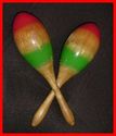  NEW WOODEN MARACAS PAIR LARGE SIZE CP BRAND 1st Q