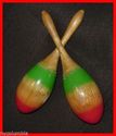 NEW WOODEN MARACAS PAIR LARGE SIZE CP BRAND 1st Qu