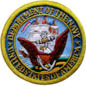 UNITED STATES DEPARTMENT OF NAVY BULLION BADGE HAN