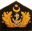 TURKEY NAVY OFFICER HAT CAP BADGE NEW HAND EMBROID