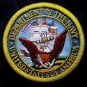 UNITED STATES DEPARTMENT OF NAVY BULLION BADGE HAN