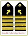 NEW US NAVY HARD Shoulder Boards CAPTAIN CHRISTIAN