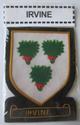 IRVINE SCOTTISH CLAN NAME BADGE GOLD SILVER BULLIO