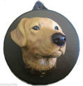 Hand Painted Dog Face Wall Plaque Hanging CP MADE 