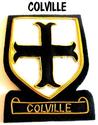 COLVILLE SCOTTISH CLAN NAME BADGE NEW HAND EMBROID