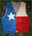 TEXAS FLAG LEATHER VEST - NEW 2015 STOCK. SIZE 2-X