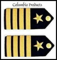 US NAVY Hard SHOULDER BOARDS For CAPTAIN Rank CP B