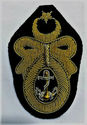 NEW TURKISH NAVY PETTY OFFICER HAT CAP BADGE HAND 