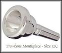 Trombone Mouth Piece Silver Color COLUMBIA Brand 1