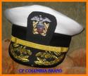 US NAVY ADMIRAL OFFICER WHITE HAT CAP NEW Size 59