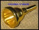 TWO (2) TUBA MOUTH PIECES GOLD & SILVER COLUMBIA B