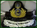 GREEK NAVY COMMANDER ADMIRAL RANK WHITE HAT CAP NE