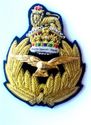 ROYAL AIR FORCE BERET CAP COMMODORE Bullion Badge 