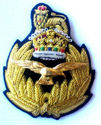 ROYAL AIR FORCE BERET CAP COMMODORE Bullion Badge 