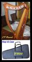 CP BRAND NEW 22 STRING 36" HARP W/ LEVERS FREE SHI