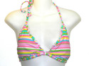 Xhilaration Womens  Swimwear Bikini Stripes Patter
