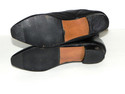 Vintage Womens Mid Calf Black leather Ankle Boots 