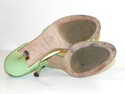 Banana Republic Mint Green Open Toe Heel Shoes Siz