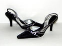 Rialto Womens Heel Rhinestone Black  Open Toe Dres