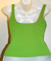 Nautica Womens Juniors Tankini Top Green Swimwear 