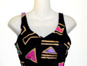The Slimsuit Womens Juniors Swimwear Geometric Pri