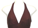 White Stag Womens Juniors Brown Swimdress Swimwear