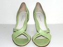 Banana Republic Mint Green Open Toe Heel Shoes Siz