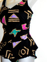 The Slimsuit Womens Juniors Swimwear Geometric Pri