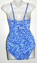 Beach House Swimwear One Piece Blue Flower Print  