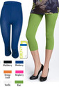 DKNY Smoothies Shapewear Capri Leggings Kiwi Size 